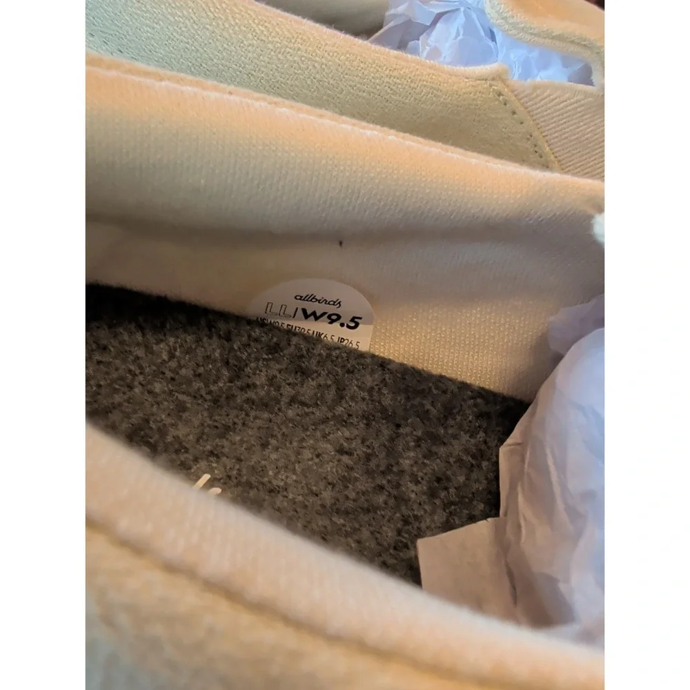 Allbirds Women's Lounger Lift Stony Cream Platform Slip On Sneakers Size 9.5